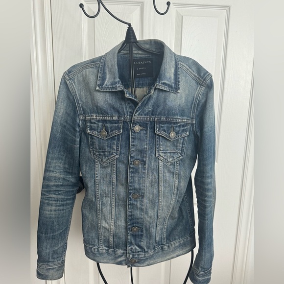 All Saints - Hebden Denim Trucker Jacket - Picture 2 of 5